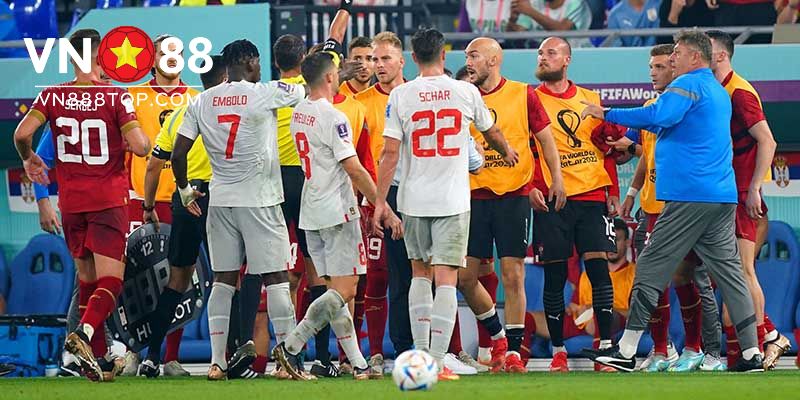 Serbia vs Thụy Sĩ cống hiến trận cầu có 5 bàn thắng