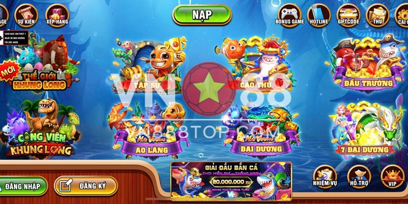 VN88 – Thế giới đại dương nghìn rương tiền thưởng