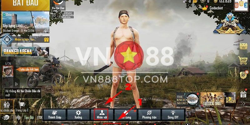 Các bước đổi nhân vật trong game Pubg mobile