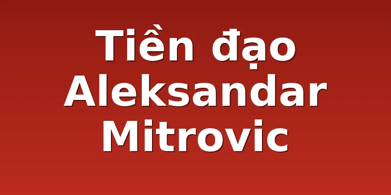 Tiền đạo Aleksandar Mitrovic