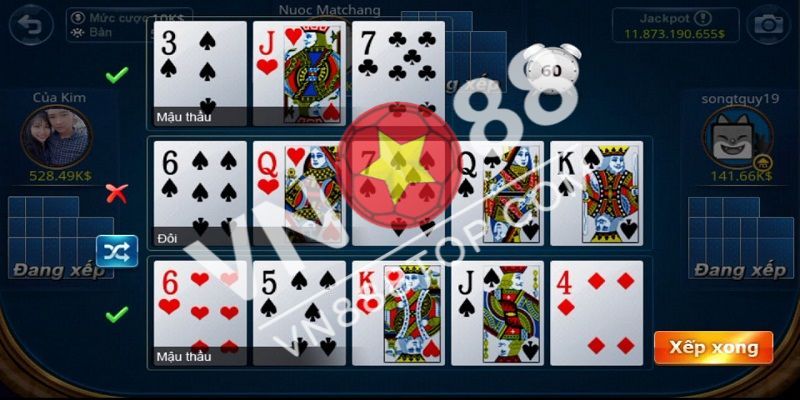 Mậu binh là trò chơi cá cược khá đơn giản