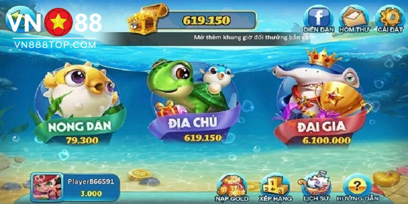 Vua bắn cá đổi thưởng ăn tiền thật siêu thú vị